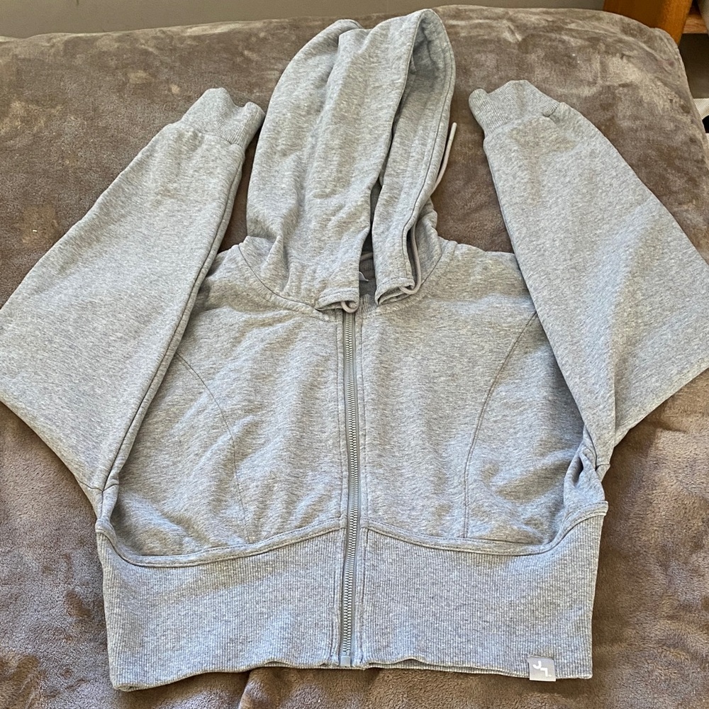 Gray Zip-Up Hoodie size Medium